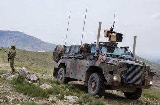 ADF forces in Afghanistan with a Bushmaster PMV