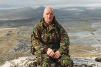 Captain Abols on Wireless Ridge