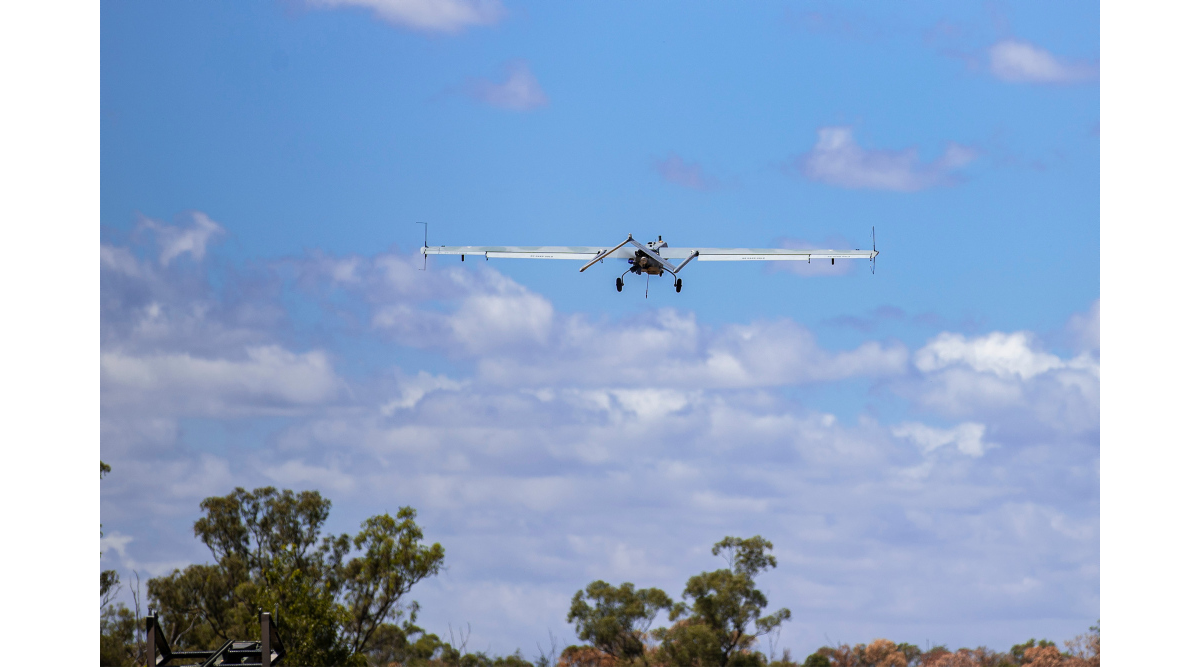 A Shadow Unmanned Aerial System from the 20th Regiment, Royal Australian Artillery, is launched at Townsville Field Training Area, Queensland.