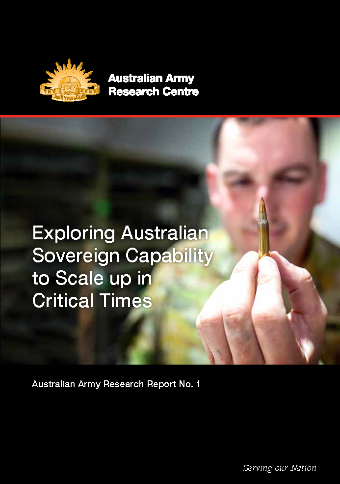 Cover - Australian Army Research Report No. 1