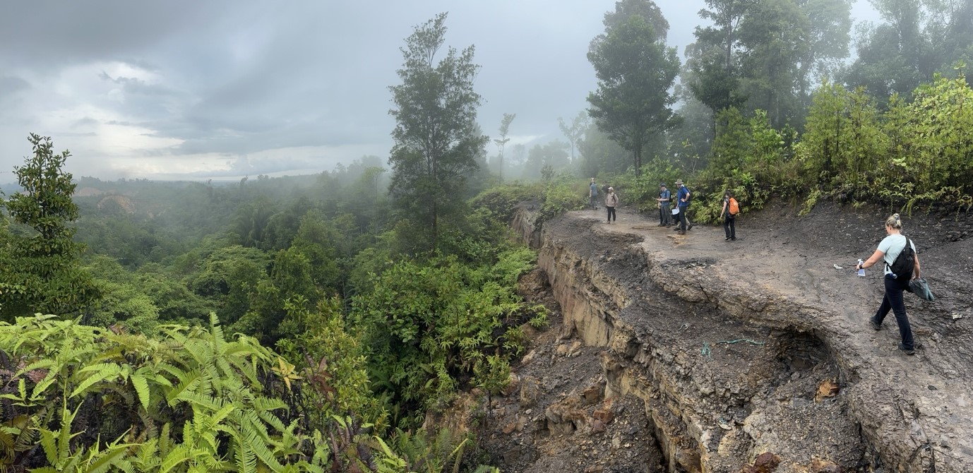 Photograph of staff ride members in Tarakan jungle