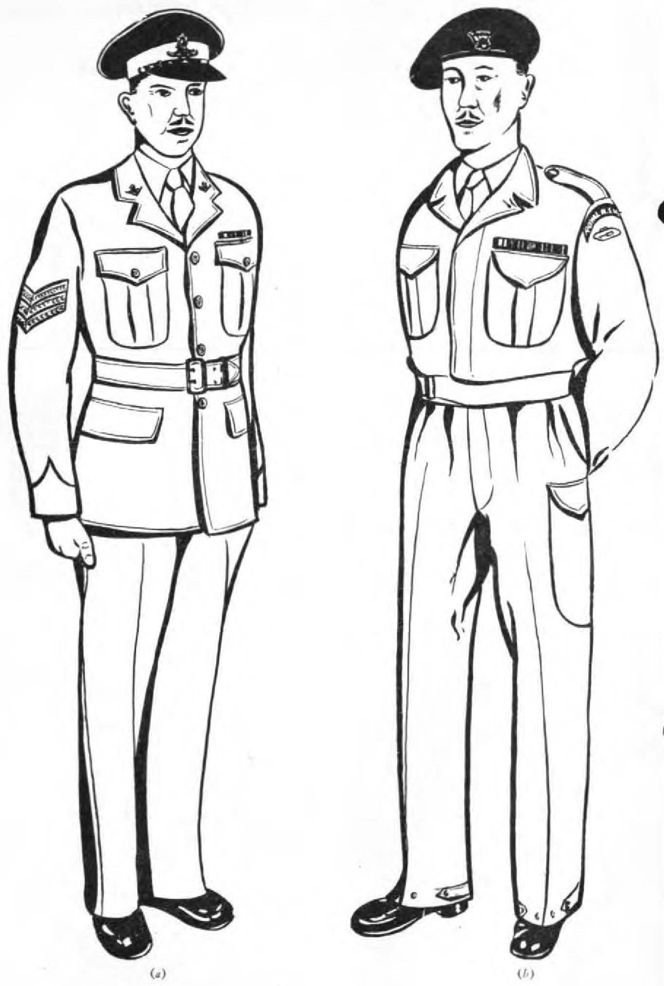 Ceremonial and Battle Dress depictions from 1948 AAJ.