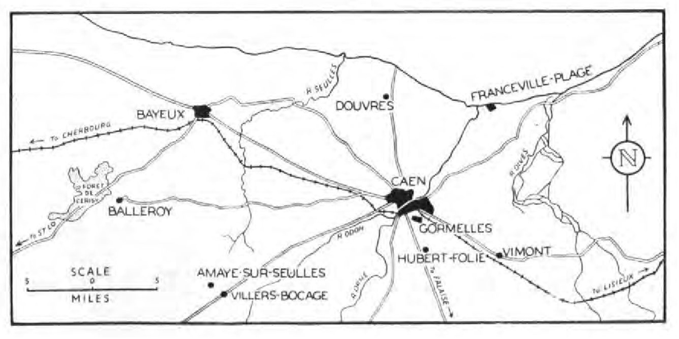 Figure 1 - Map of Normandy