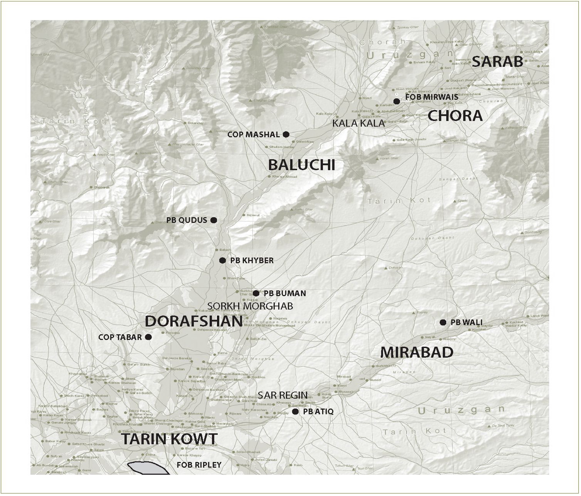 MRTF-2 and 2nd Kandak Area of Operations