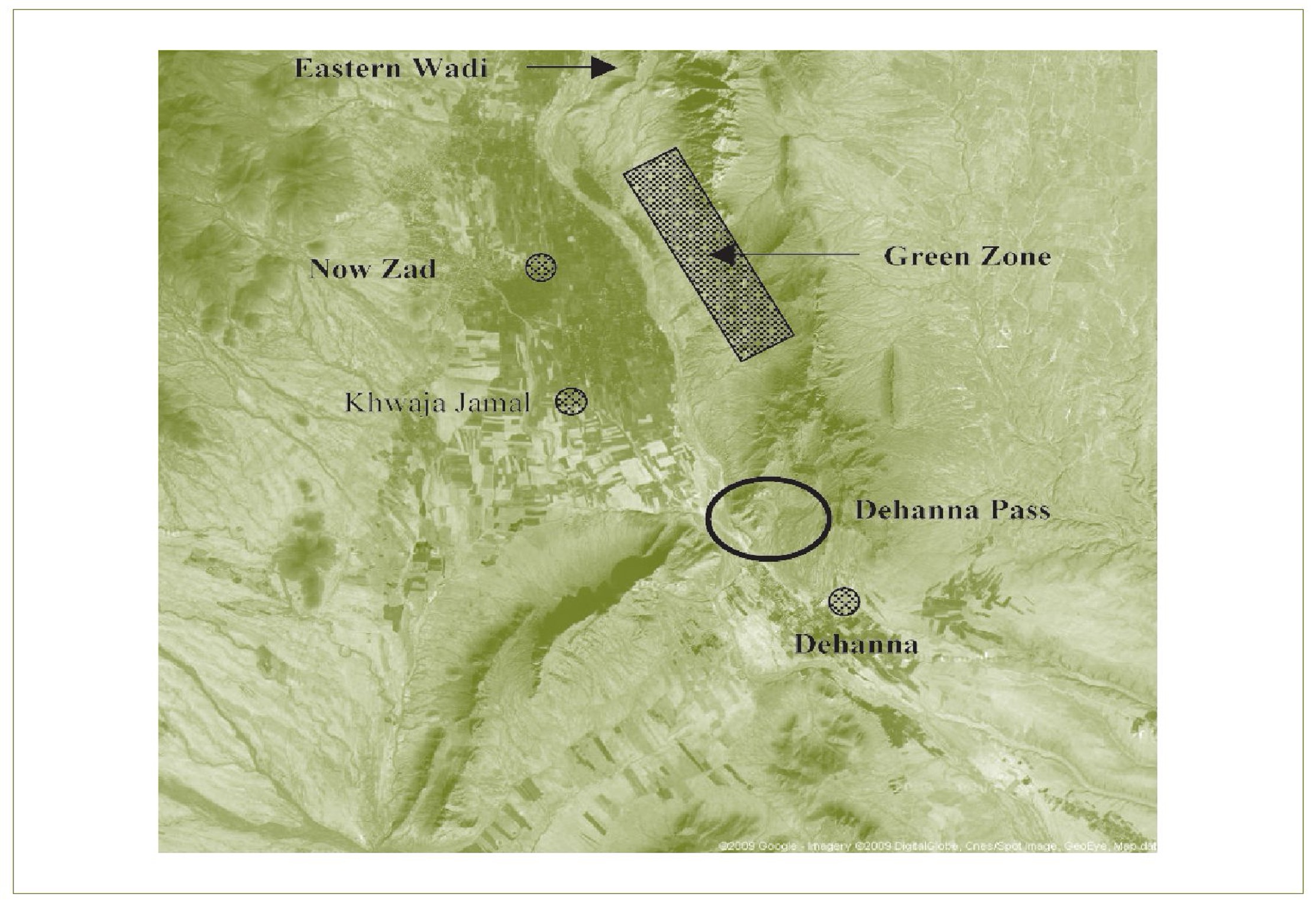 Map of Dehanna Pass