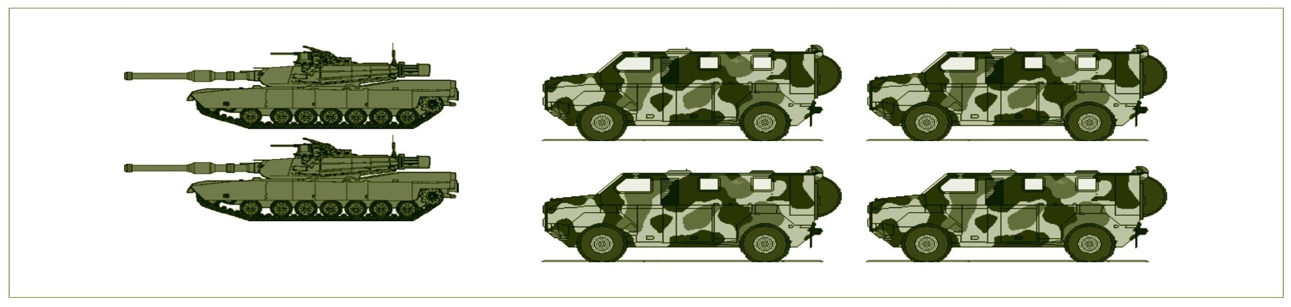 Armoured Quick Response Force Light - 2 tanks with 4 PMVs