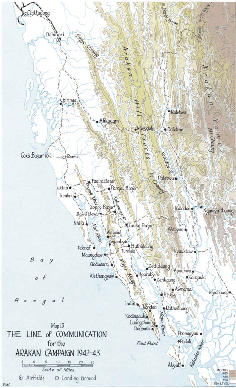 A Map of the First Arakan Campaign