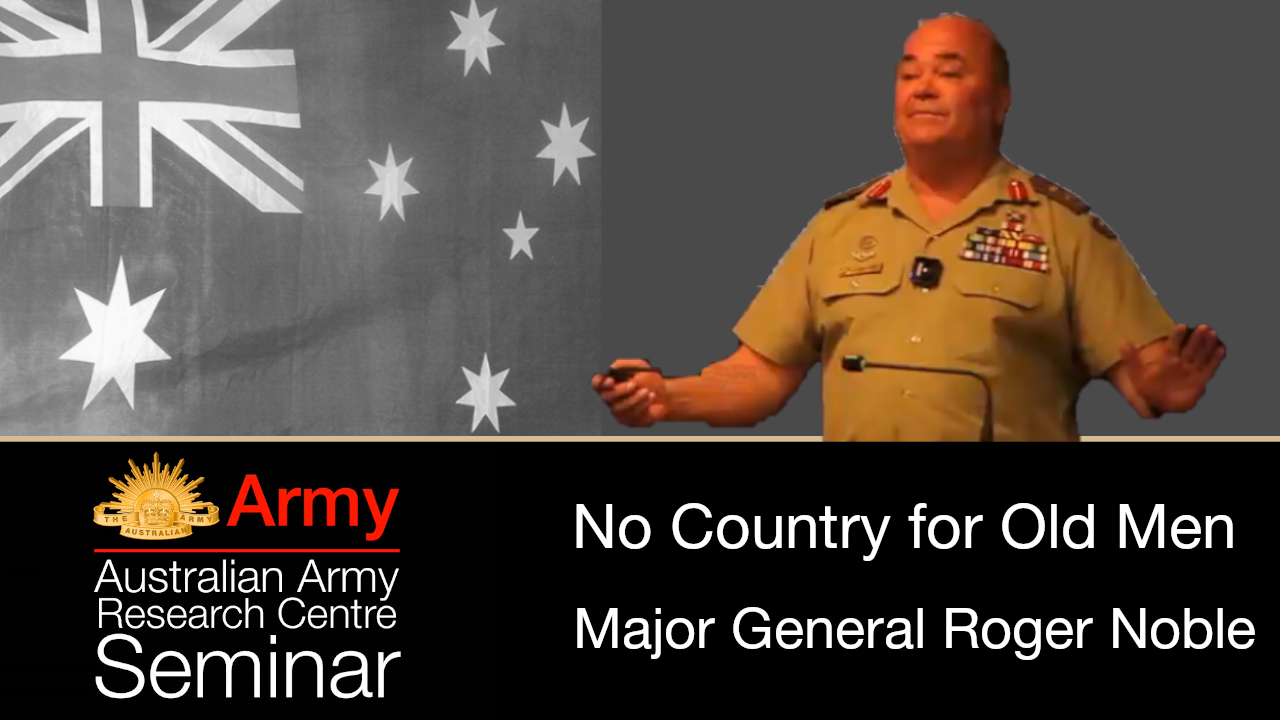 Seminar promotion image for MAJGEN Noble