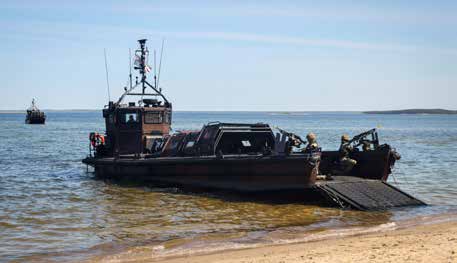 Landing Craft from HMS Albion during an exercise