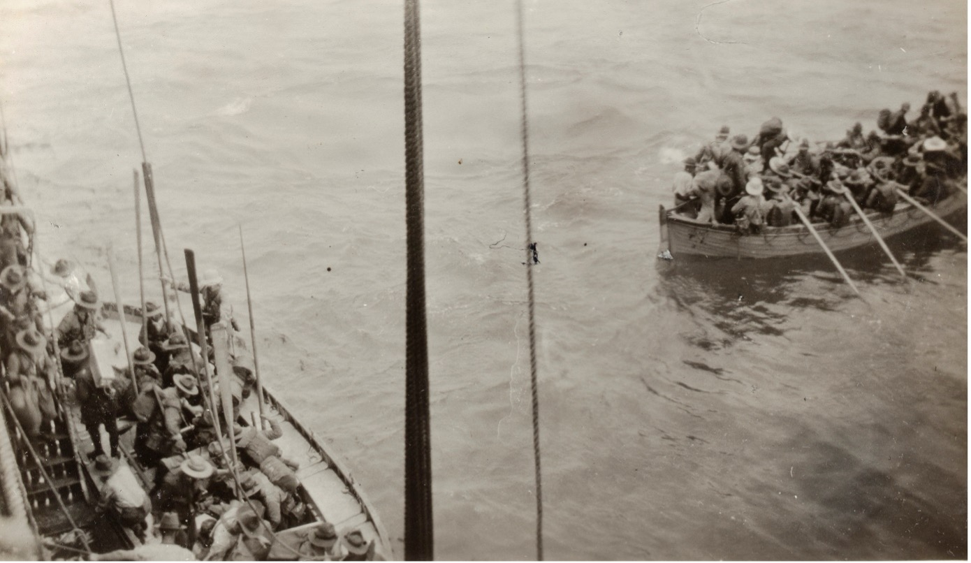 Troops during the landing at Herbertshöhe