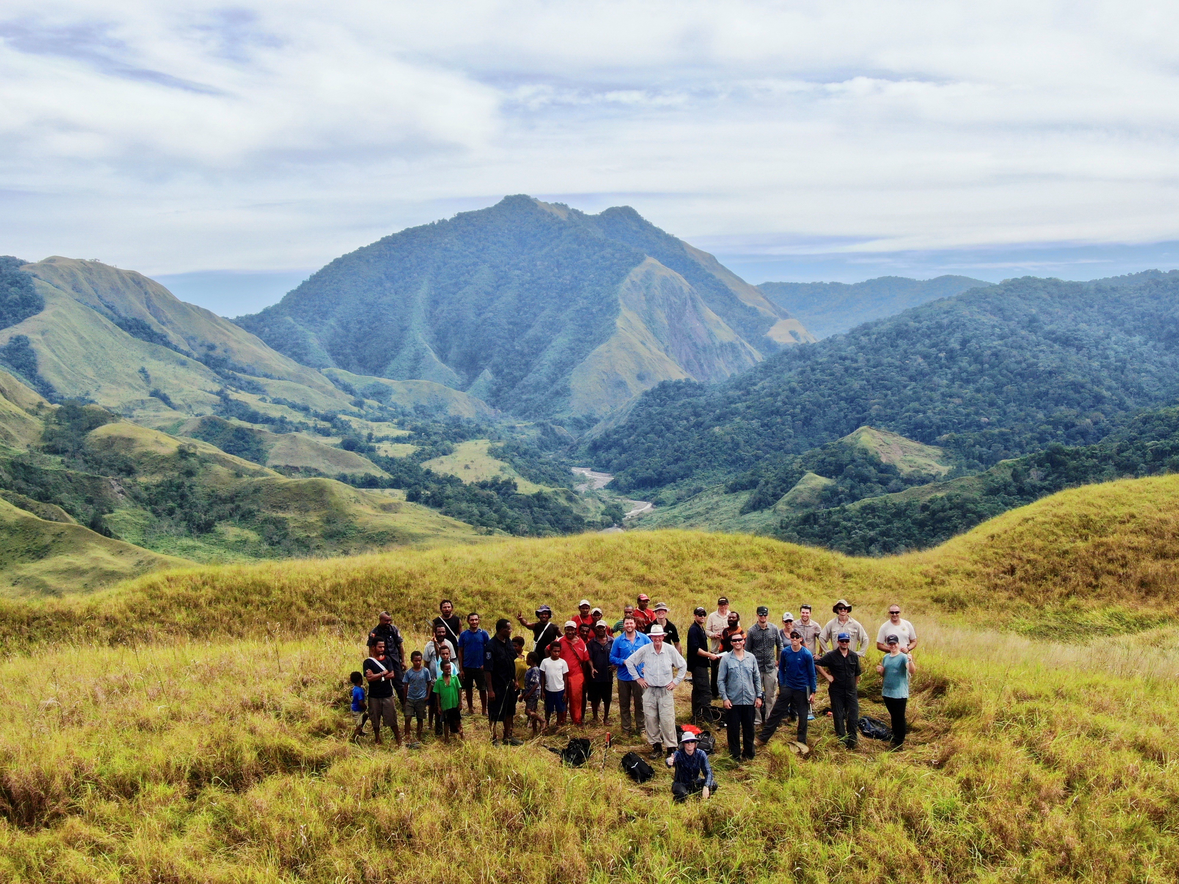 Staff Ride Group on King’s Hill, Finisterre Ranges