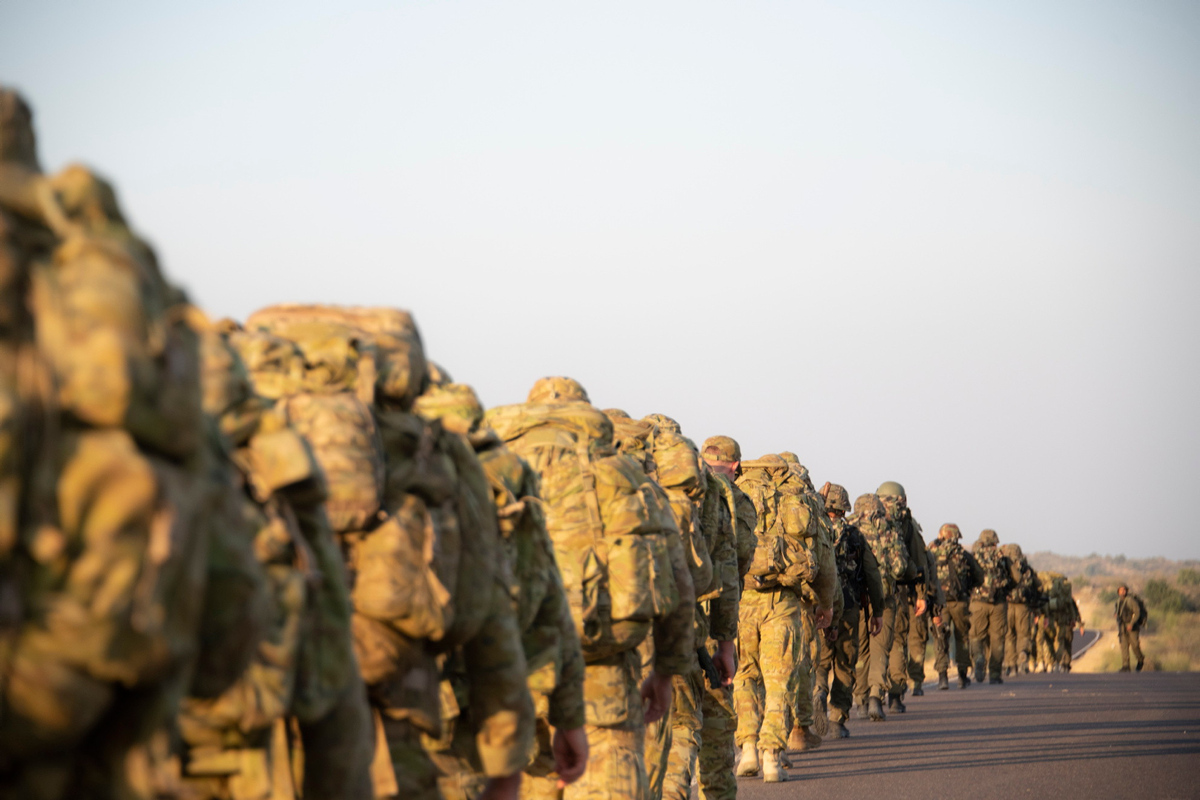 Indian and Australian Army soldiers share infantry tactics, techniques and procedures during Exercise Austrahind 22.