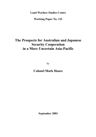 Prospects For Australian And Japanese Security