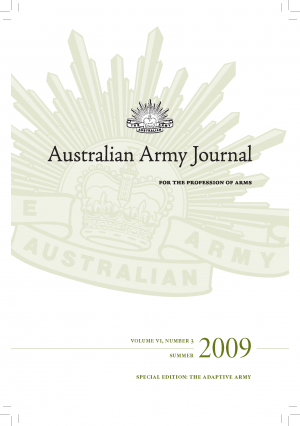 Volume 6, Number 3 "The Adaptive Army"
