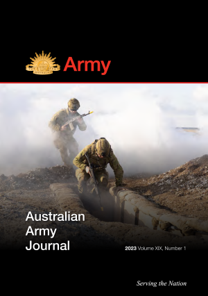 Cover of the Australian Army Journal Volume 19 Number 1 - 2023.
