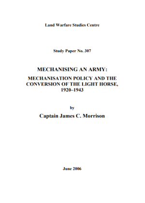 Mechanising An Army