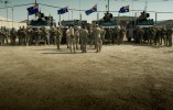 Canadian Armed Forces officer Major General Jennie Carignan, Commander of NATO Mission Iraq, greets Australian Army soldiers from Task Group Taji 10 at Camp Taji, Iraq.