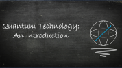 Blackboard with article title written on
