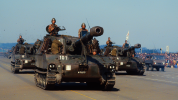Tanks on parade