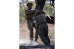 Australian Army gunners from the 8th/12th Regiment, Royal Australian Artillery prepare to relocate the M777 howitzer during Exercise PREDATORS WALK at the Mount Bundey Training Area, Northern Territory.
