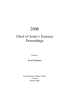 Chief of Army’s Exercise Proceedings 2006