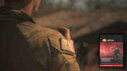 An Australian Army soldier from the 1st Regiment, Royal Australian Artillery, during the firepower demonstration held at the Shoalwater Bay Training Area in Queensland, during Exercise Talisman Sabre 2021.