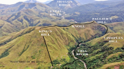 Aerial imagery of Staff Ride route in New Guinea