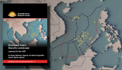 Occasional Paper 17 in foreground on left half of image; background is a map of South-East Asia with routes and markers (the image from the cover of OP 17).