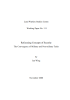 Refocusing Concepts of Security