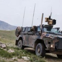 ADF forces in Afghanistan with a Bushmaster PMV