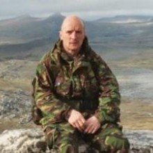 Captain Abols on Wireless Ridge