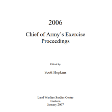 Chief of Army’s Exercise Proceedings 2006