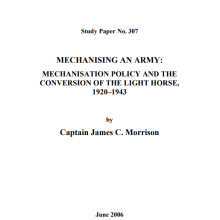 Mechanising An Army