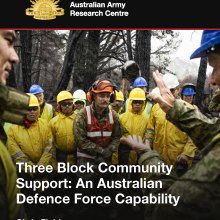 Three Block Community Support Australian Army Occasional Paper cover