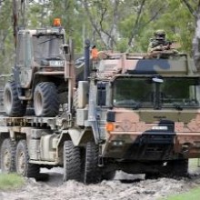 MAN Trucks providing logistic resupply