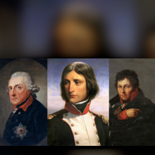 Historical figure bust images decorating for the article