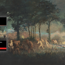 OP 14 cover with artwork by Will Longstaff, Night attack by 13th Brigade on Villers-Bretonneux, 24-25 Apr 1918