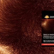 Swirling sparks in background with Occasional Paper 11 cover on right side of image