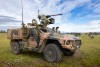 An Australian Army Hawkei vehicle with a 30mm remote weapon station that was used as part of the Land Autonomous Systems & Teaming–Demonstration at Puckapunyal Military area, September 2024.