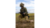 An Australian Soldier moves quickly to deploy a unmanned aerial vehicle as part of the Land Autonomous Systems & Teaming–Demonstration at Puckapunyal Military area, September 2024.