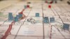 A game of Australian Combined Arms, developed by the Army Battle Lab, on display during the ADF Wargame Facilitators Course at the Australian War College in Canberra.