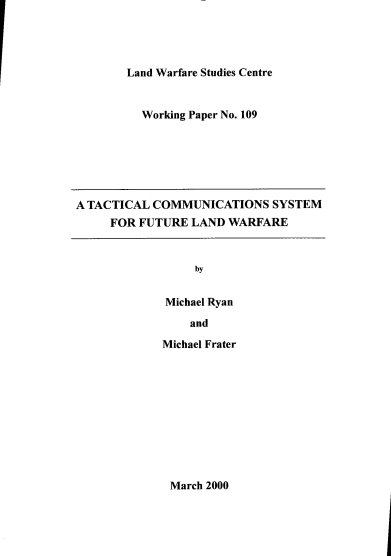 Tactical Communications System