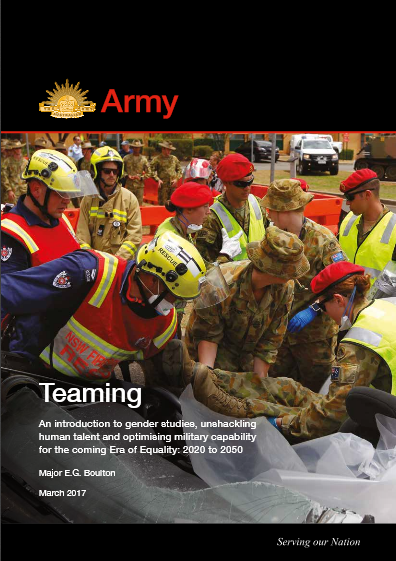 Australian Army military police soldiers and various Fire and Rescue NSW personnel work to free a trapped ‘casualty’ during the Defence Force School of Policing training activity at Holsworthy Barracks, Sydney, 2016.